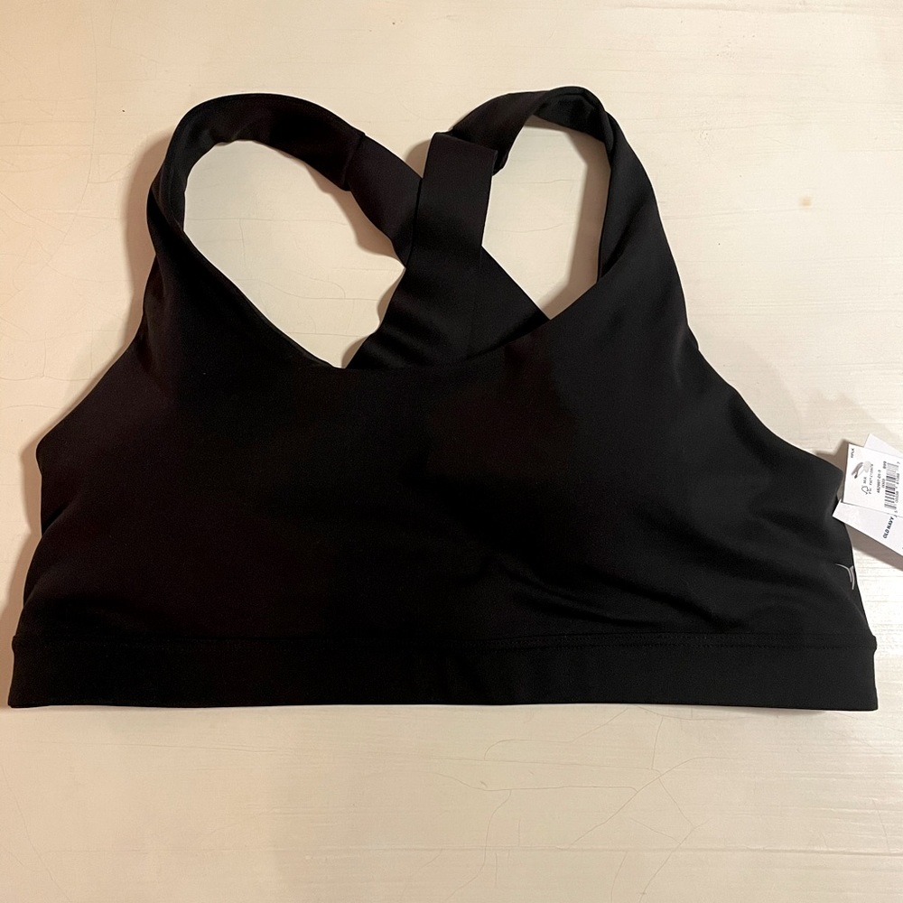 Black, Old Navy sports bra